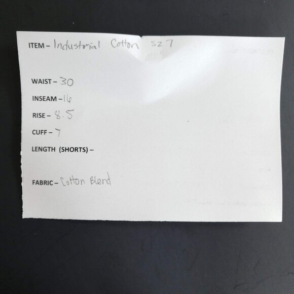 Industrial Cotton Denim Capri Women's Size 7 Light Wash Stretch - Picture 6 of 7